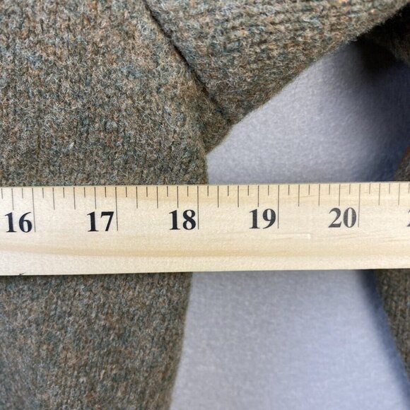 VTG Rugby Ralph Lauren Cardigan Womens‎ M 100% Wool Sweater Suede Elbow Patches - Picture 13 of 16